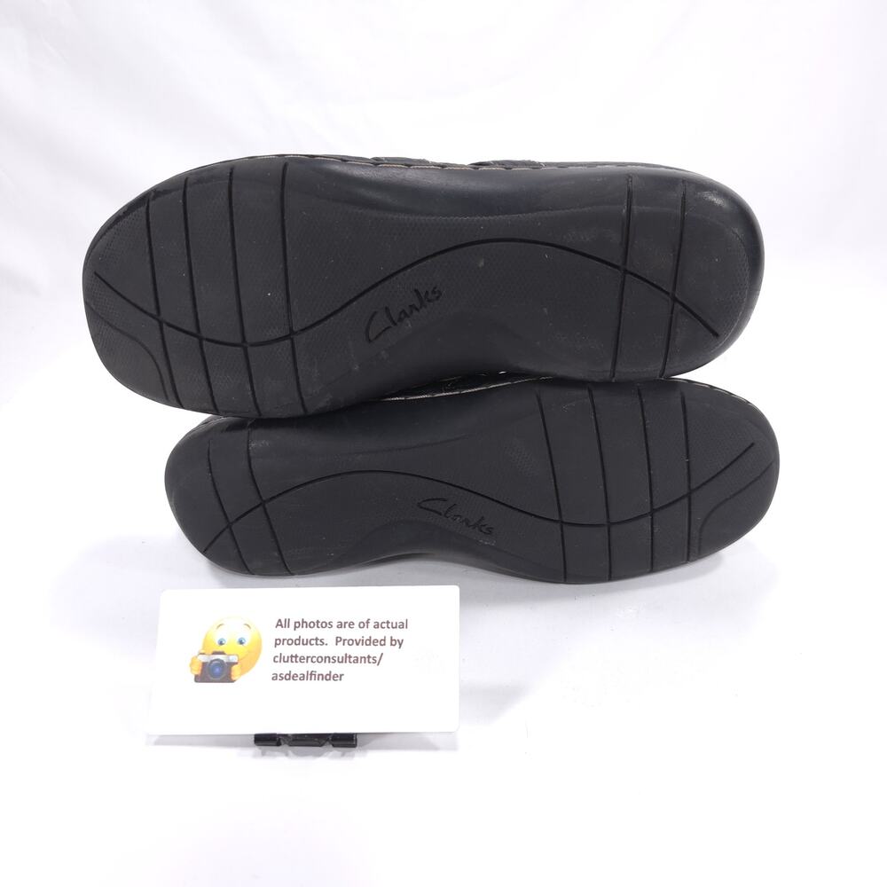 Clarks Bendables Leather Casual Mary Jane Flat Shoe Womens Size 6 80622 Black - Picture 9 of 9
